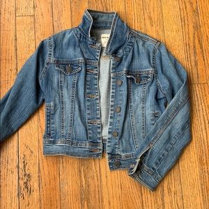 Girls cropped Jean jacket